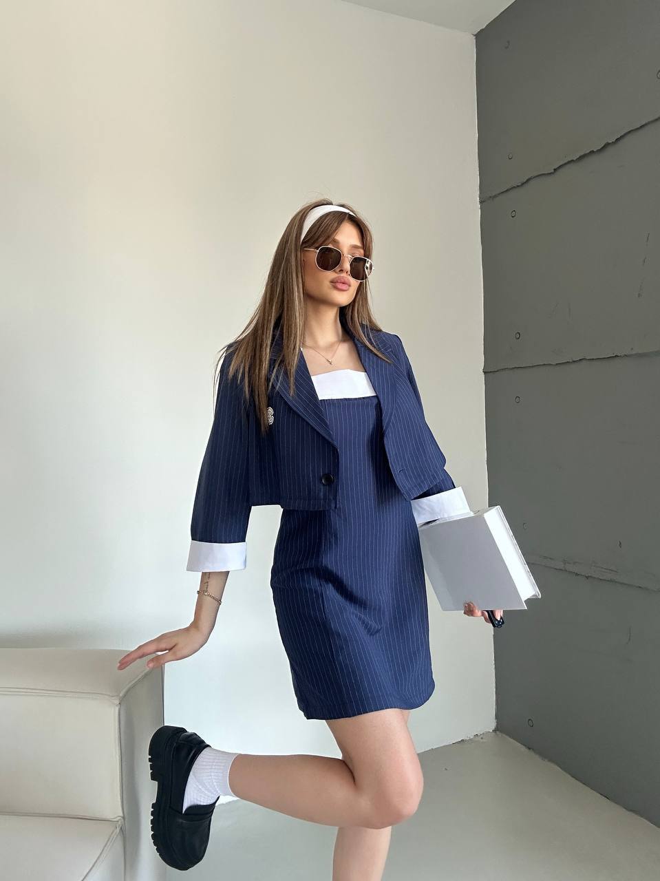 Chanel Two-Piece Set – Cropped Jacket & Dress