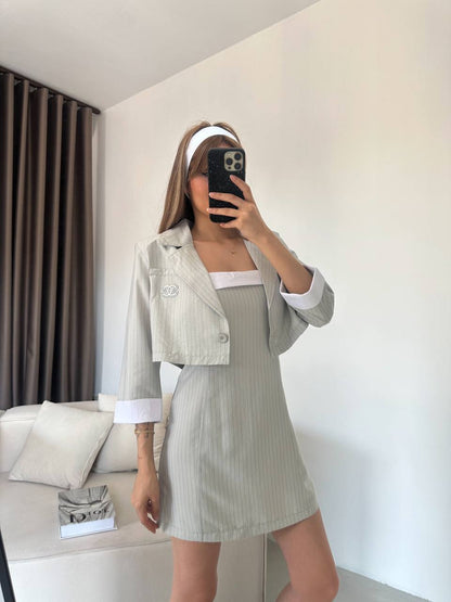 Chanel Two-Piece Set – Cropped Jacket & Dress