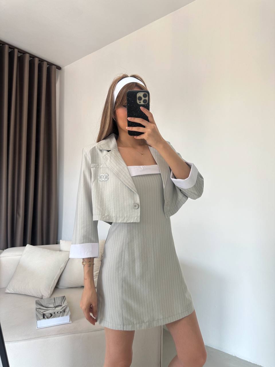 Chanel Two-Piece Set – Cropped Jacket & Dress